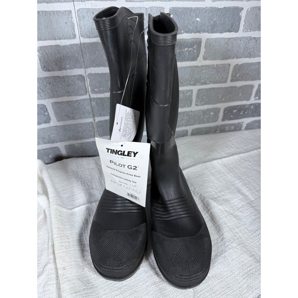 Tingley Pilot G2 Mens Black Composite Safety Toe Knee Boots 31261 Size 10 NEW‎